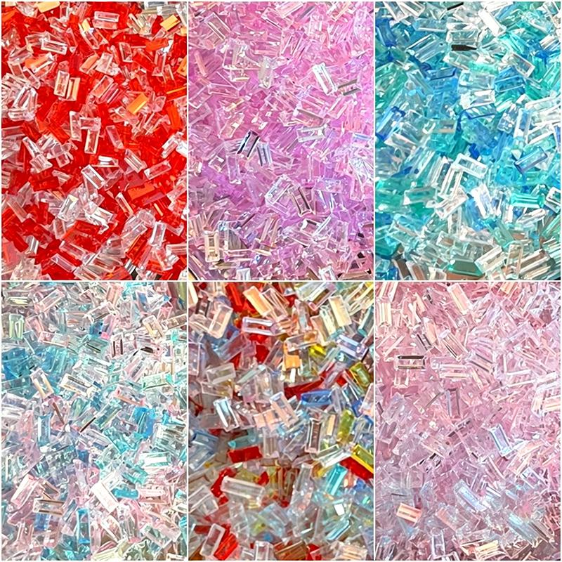 Art Craft Bar - 100g 3x7mm Ice Bar Shape Acrylic