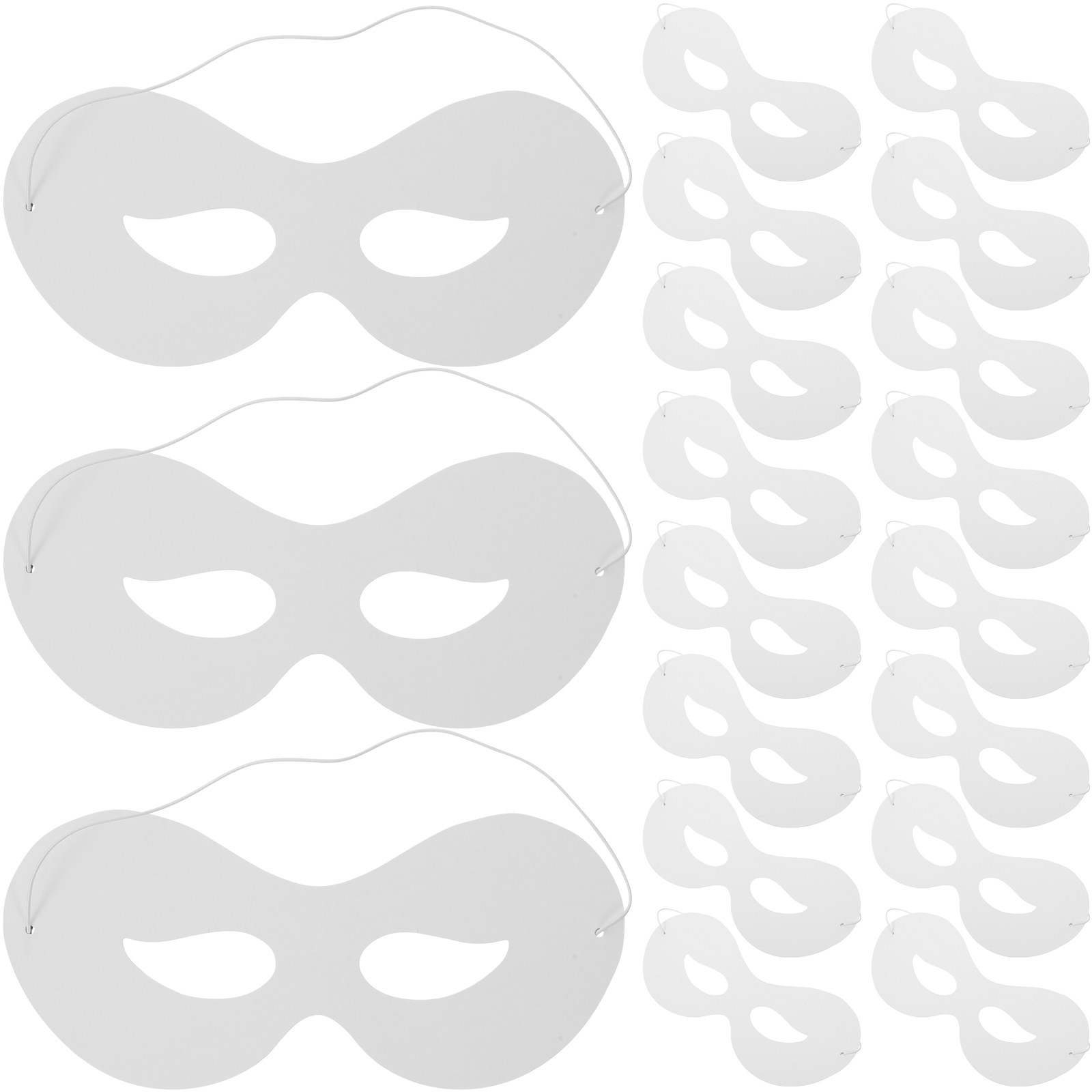 40Pcs Color Your Own Masks Bla - Art Craft With Paper recension och pris
