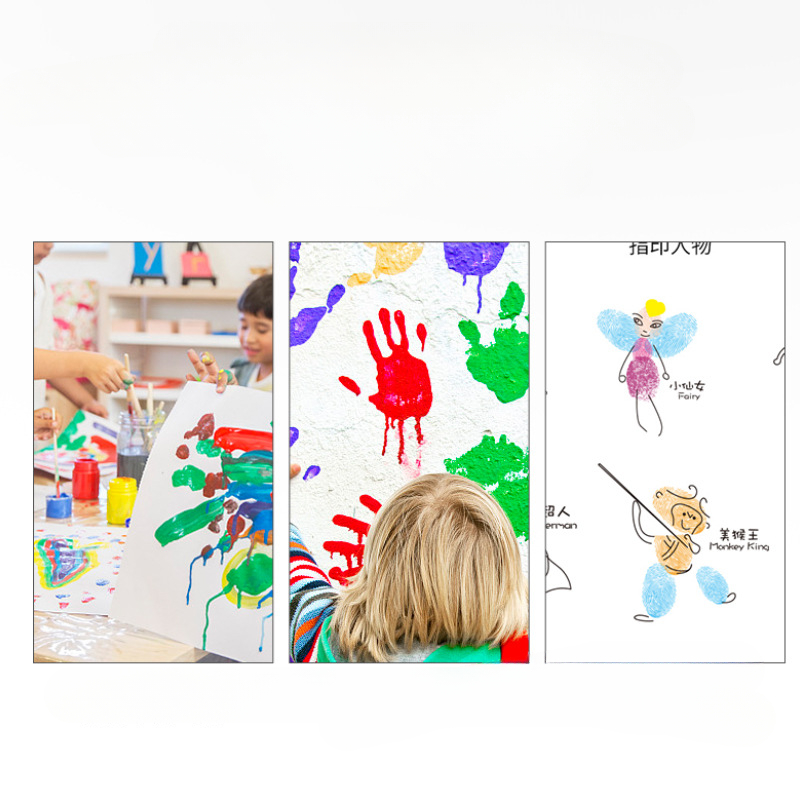 12 Color Finger Paint Children - Gouache Paint Set recension och pris