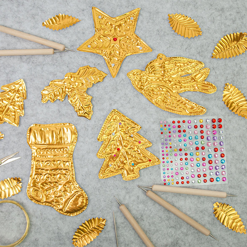 DIY Gold Foil Art Relief Chris - Art Craft With Paper recension och pris