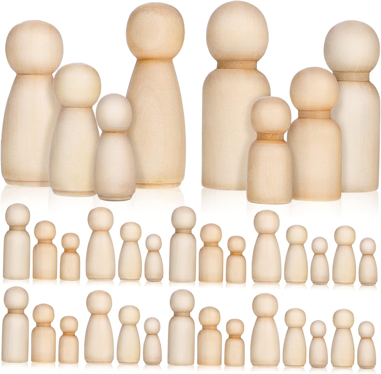 10pcs Natural Color Unfinished - Art And Craft For Nursery recension och pris