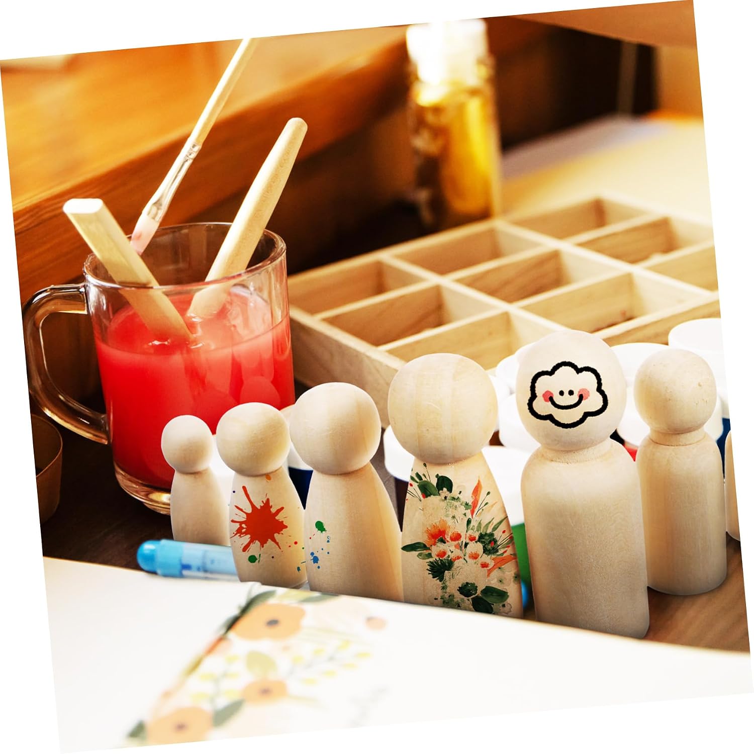 10pcs Natural Color Unfinished - Art And Craft For Nursery recension och pris