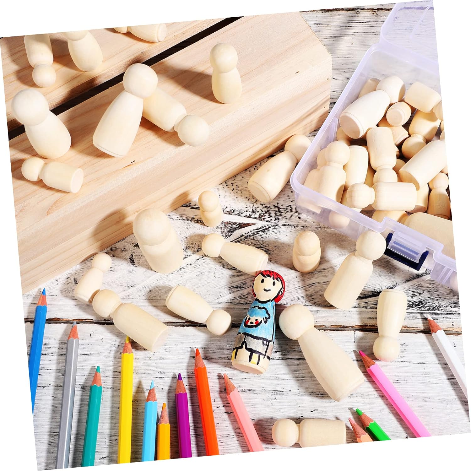 10pcs Natural Color Unfinished - Art And Craft For Nursery recension och pris