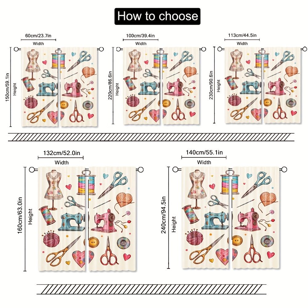 Sewing Craft Room Decor Curtai - Art And Craft For Nursery recension och pris