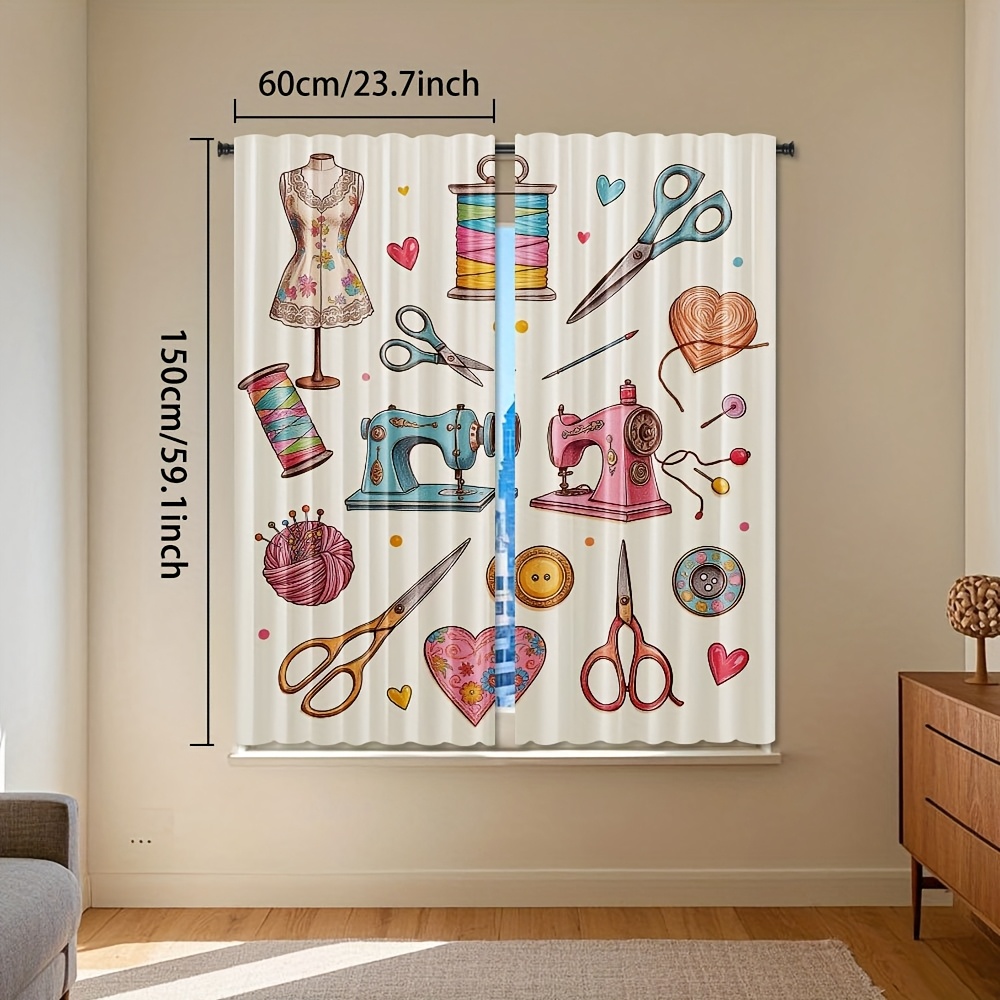 Sewing Craft Room Decor Curtai - Art And Craft For Nursery recension och pris