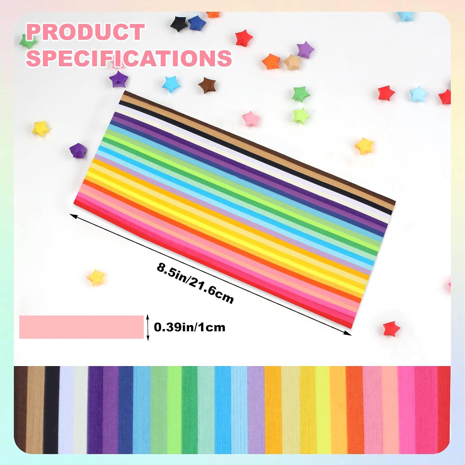 1080/2160 Sheets Origami Star  - Art Craft With Paper recension och pris