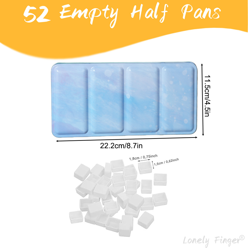 Empty Watercolor Palette Tin S - Gouache Paint Set recension och pris