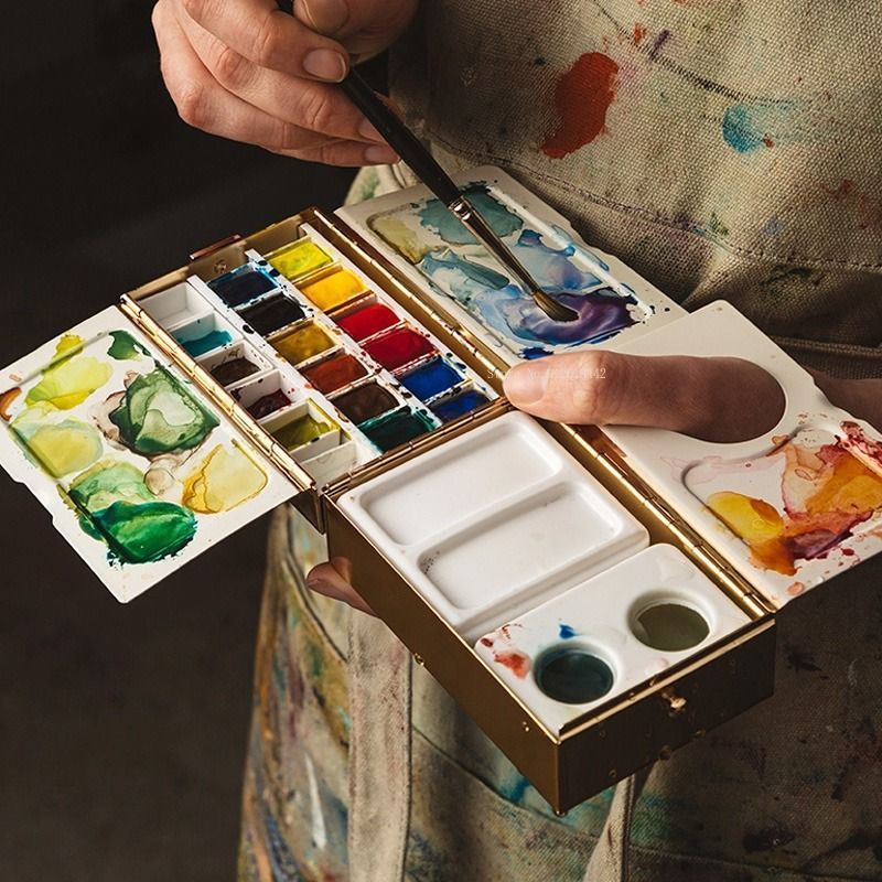 Multi-functional Travel Brass  - Gouache Paint Set recension och pris