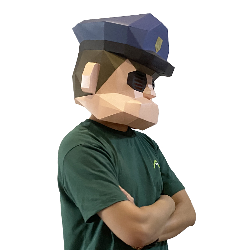 Cartoon Police Mask Paper Mode - Art Craft Cardboard recension och pris