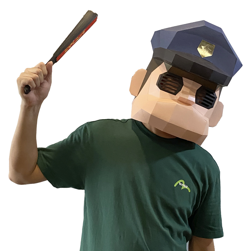 Cartoon Police Mask Paper Mode - Art Craft Cardboard recension och pris