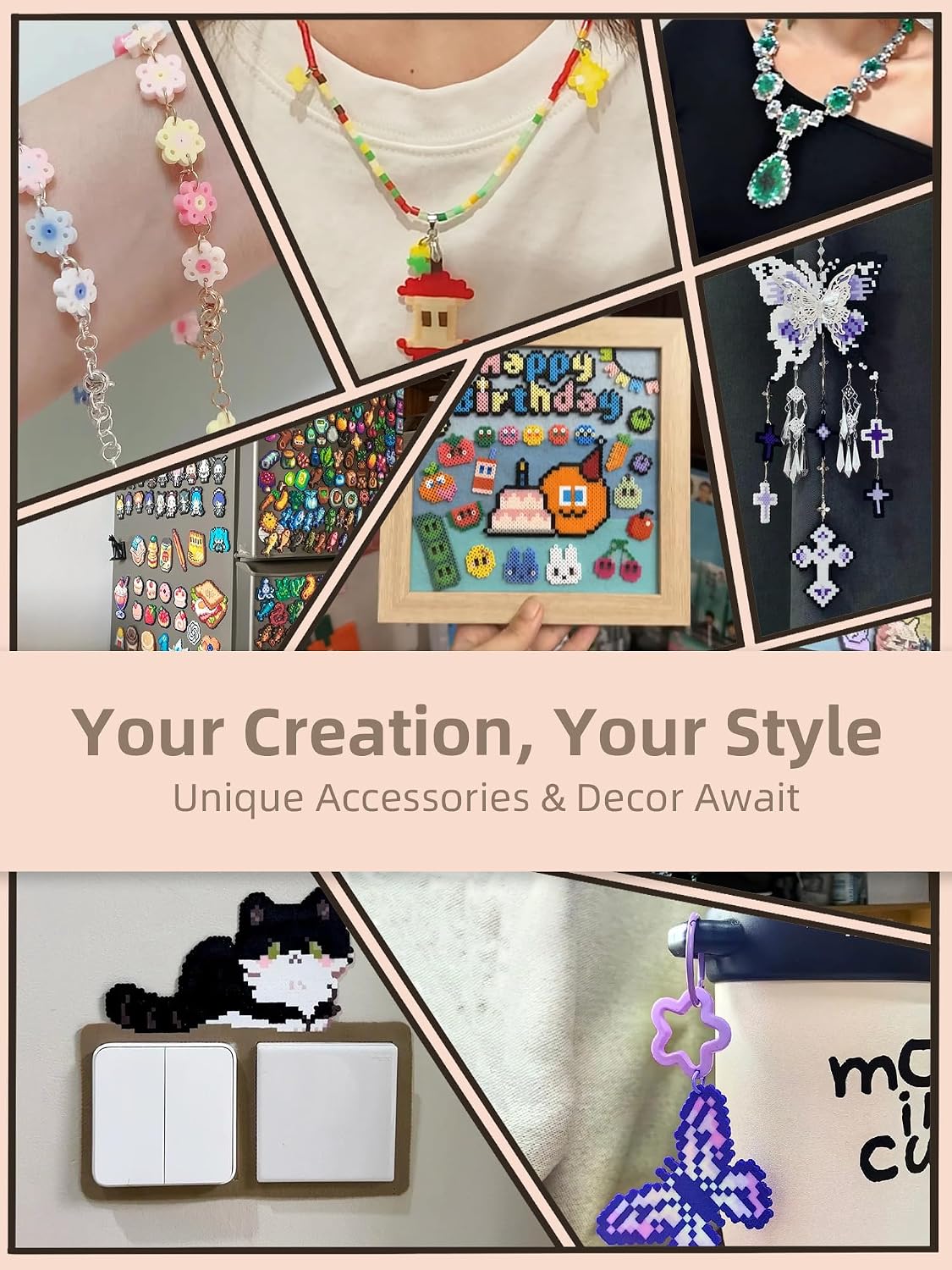 Fuse Beads Kit-Easy DIY-96 Col - Art Craft Kit recension och pris